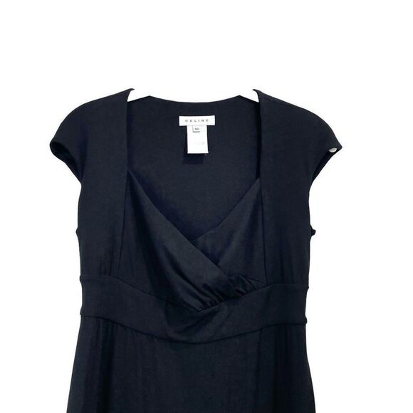 Celine little‎ black sheath midi dress Size EU 40 black designer - Picture 3 of 9